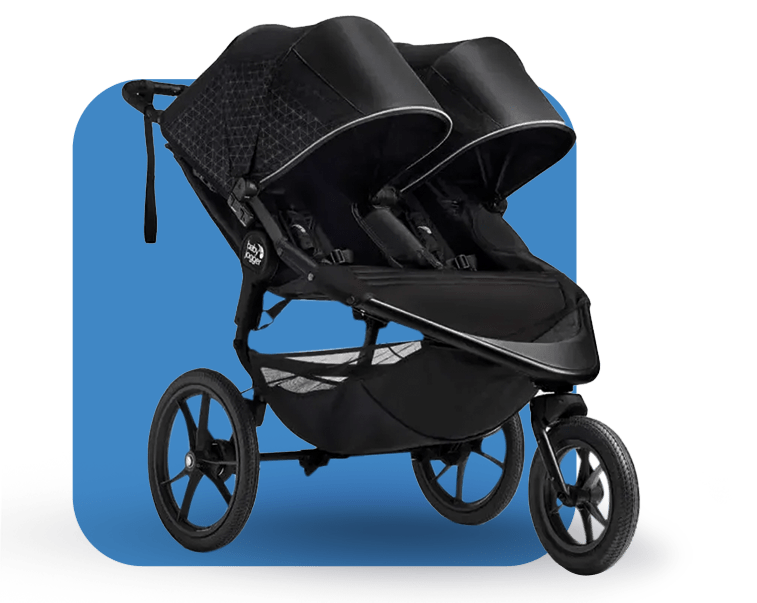 Baby Strollers Rentals - baby jogger summit x3 double jogging stroller - midnight black